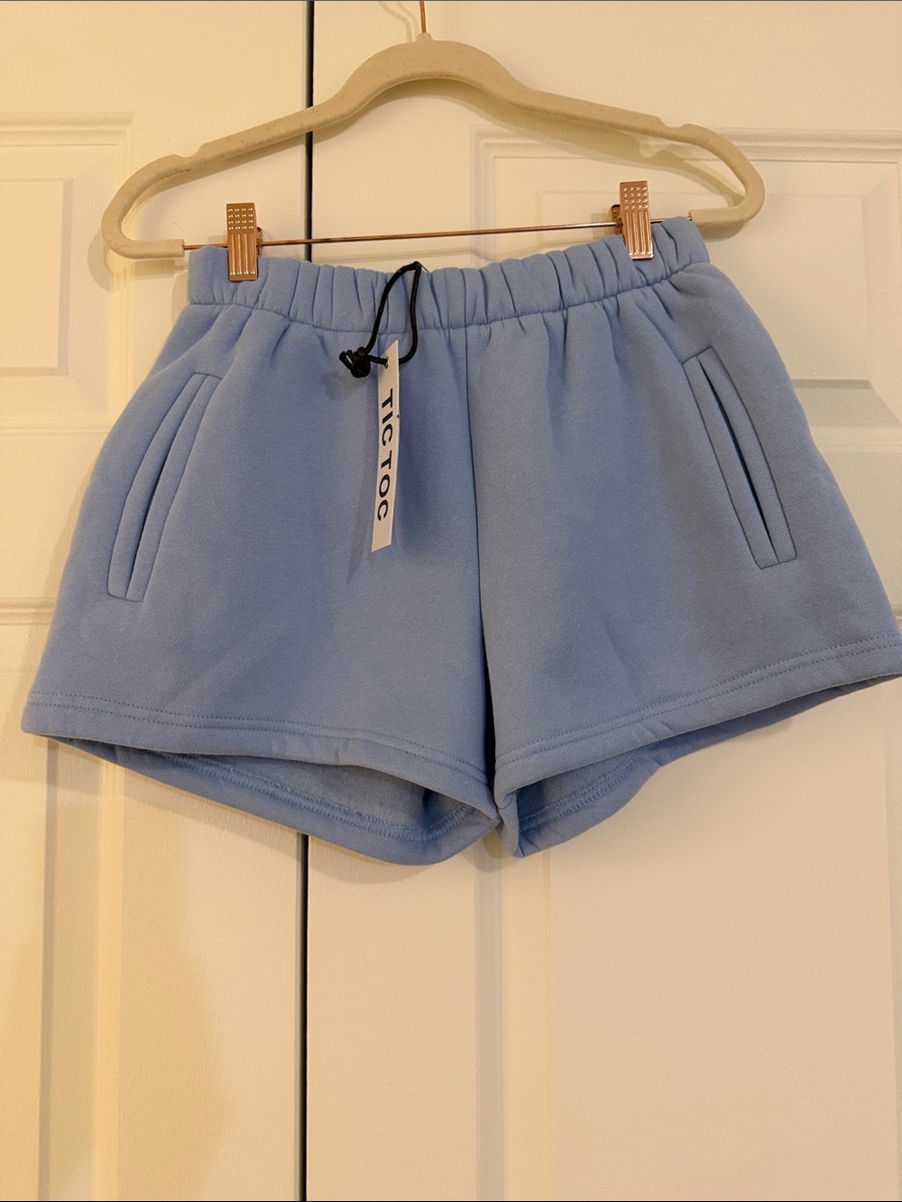 Tic-Toc Light Blue Athletic Lounge Shorts